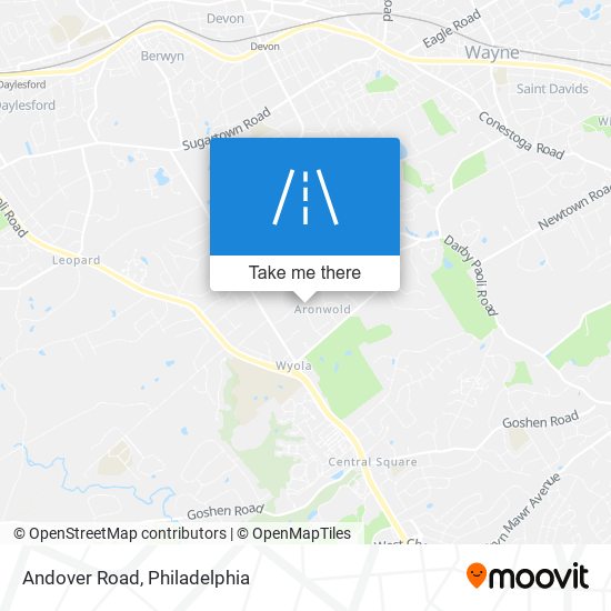 Andover Road map