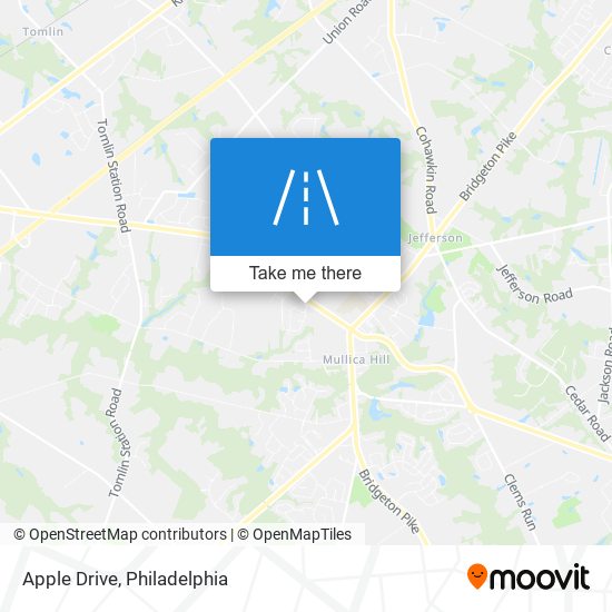 Apple Drive map