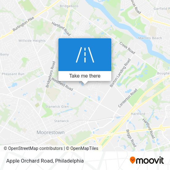 Apple Orchard Road map