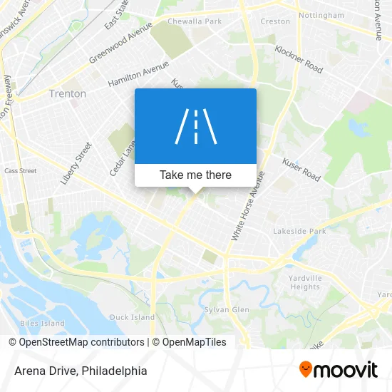 Arena Drive map
