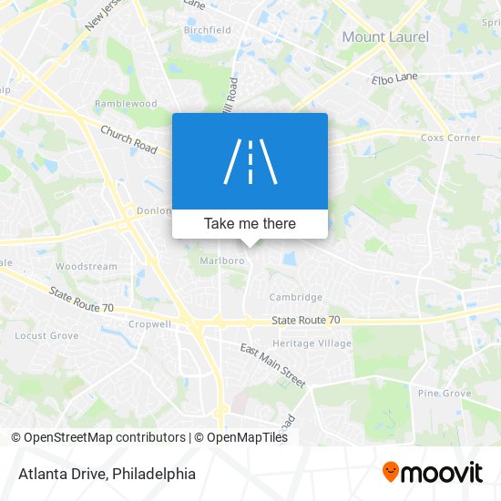 Mapa de Atlanta Drive