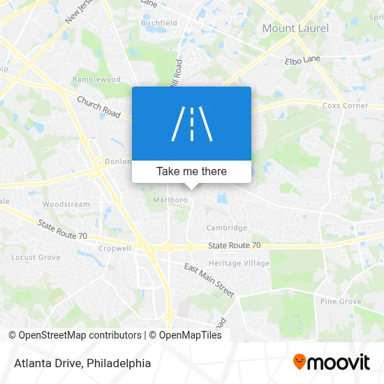Atlanta Drive map