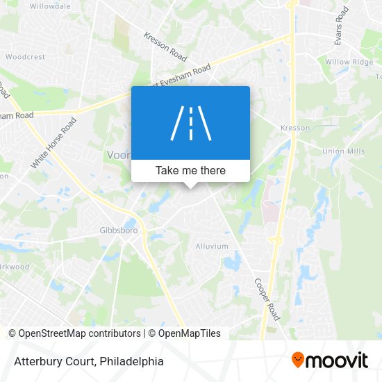 Mapa de Atterbury Court