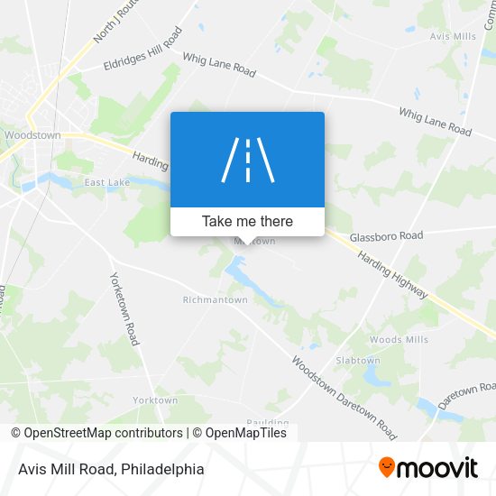 Mapa de Avis Mill Road