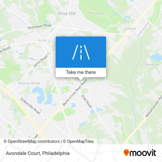 Avondale Court map