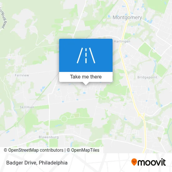 Badger Drive map