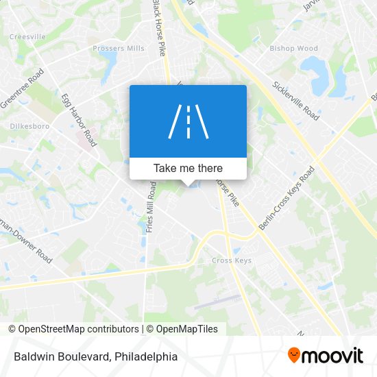 Baldwin Boulevard map