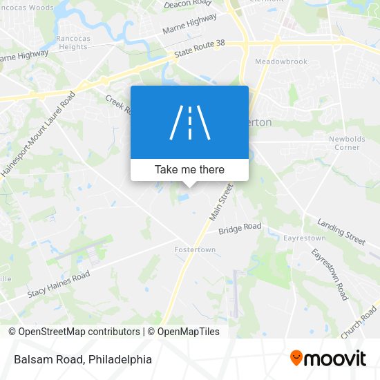 Mapa de Balsam Road