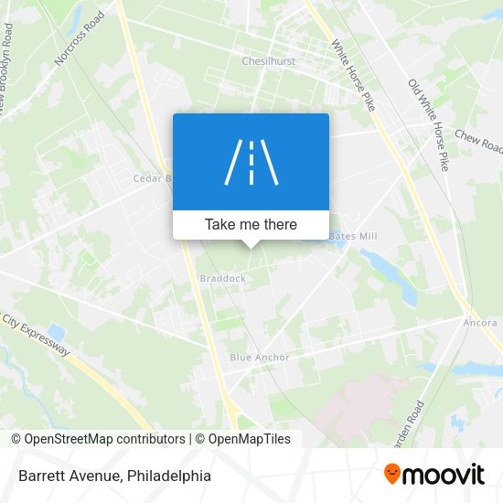 Mapa de Barrett Avenue