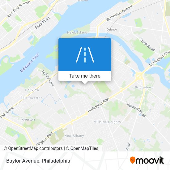 Mapa de Baylor Avenue