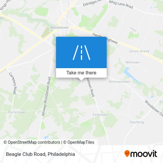 Mapa de Beagle Club Road