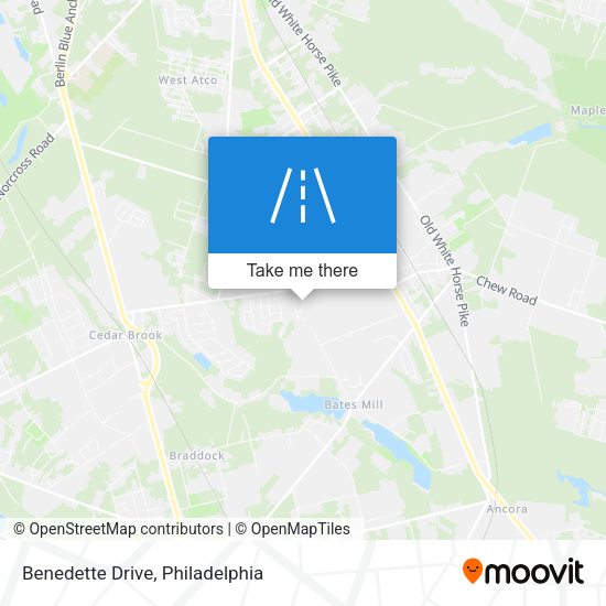 Benedette Drive map