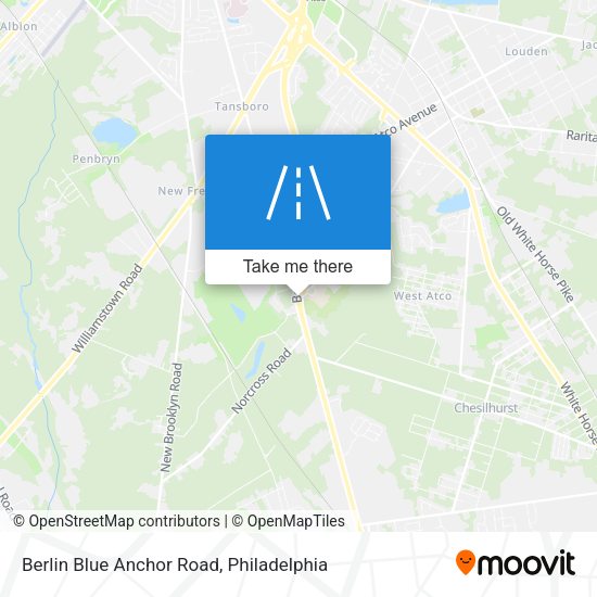 Berlin Blue Anchor Road map