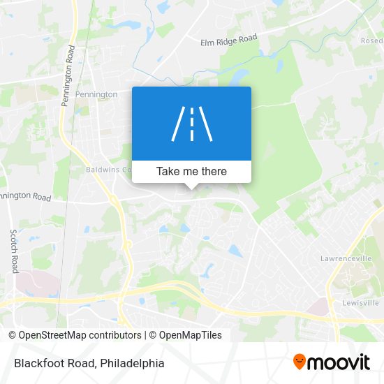 Mapa de Blackfoot Road