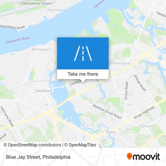 Blue Jay Street map
