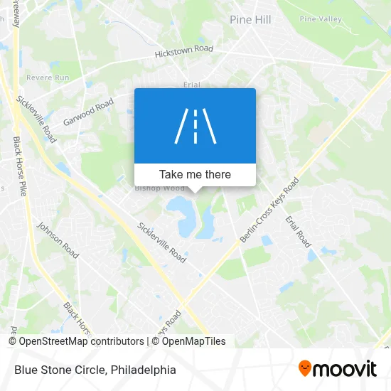 Blue Stone Circle map