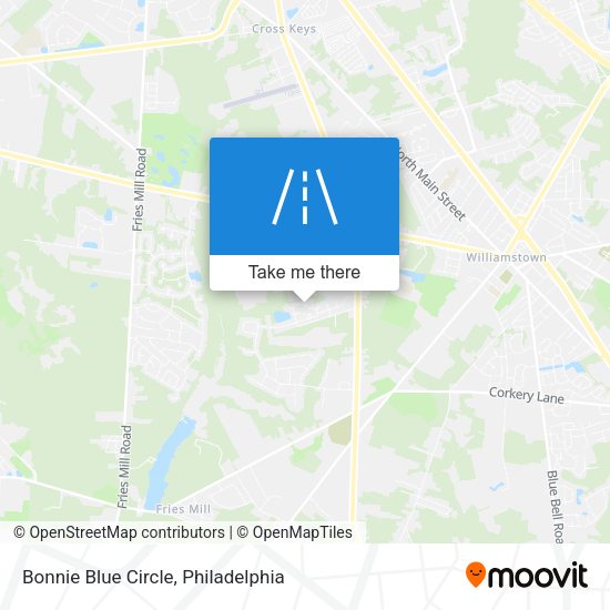 Bonnie Blue Circle map