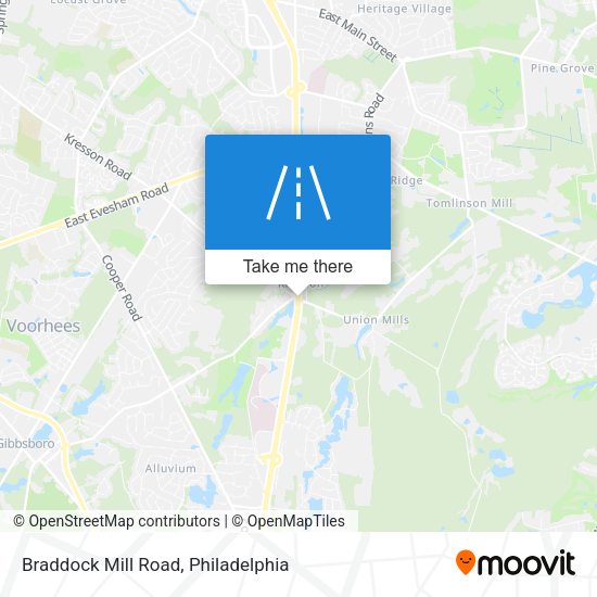 Mapa de Braddock Mill Road
