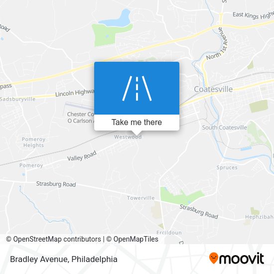 Mapa de Bradley Avenue