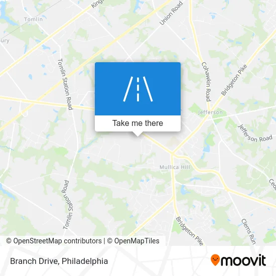 Branch Drive map