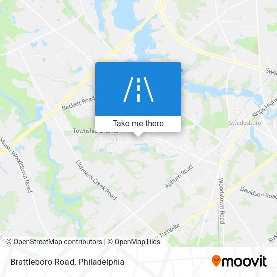 Brattleboro Road map