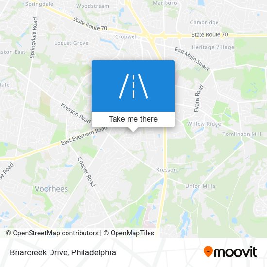 Briarcreek Drive map