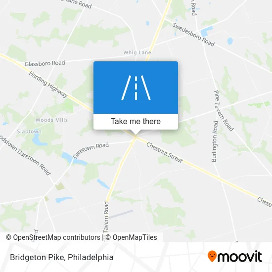 Bridgeton Pike map