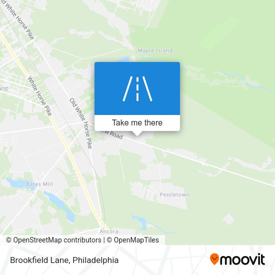 Brookfield Lane map