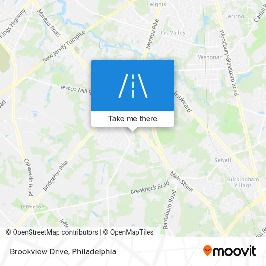 Brookview Drive map