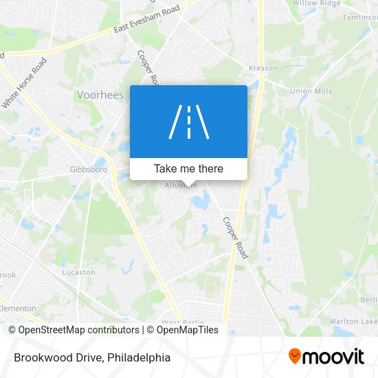 Brookwood Drive map