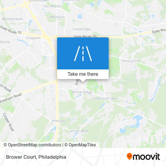 Mapa de Brower Court