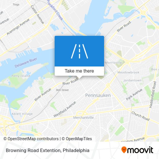 Browning Road Extention map