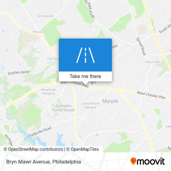 Mapa de Bryn Mawr Avenue