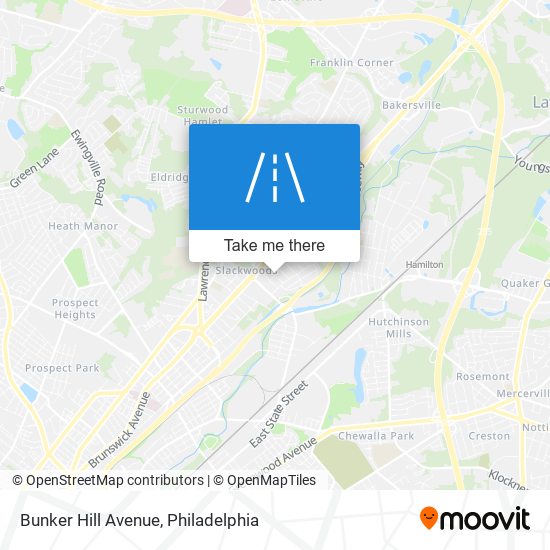 Bunker Hill Avenue map