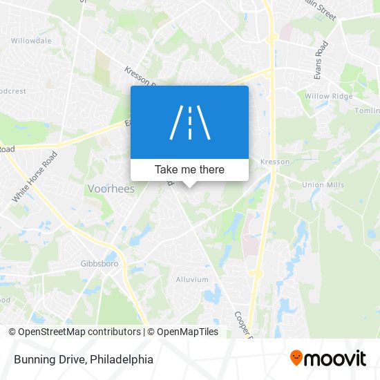 Bunning Drive map