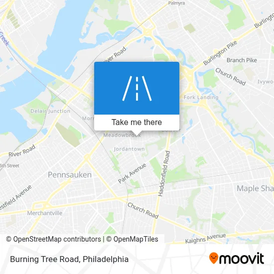 Burning Tree Road map