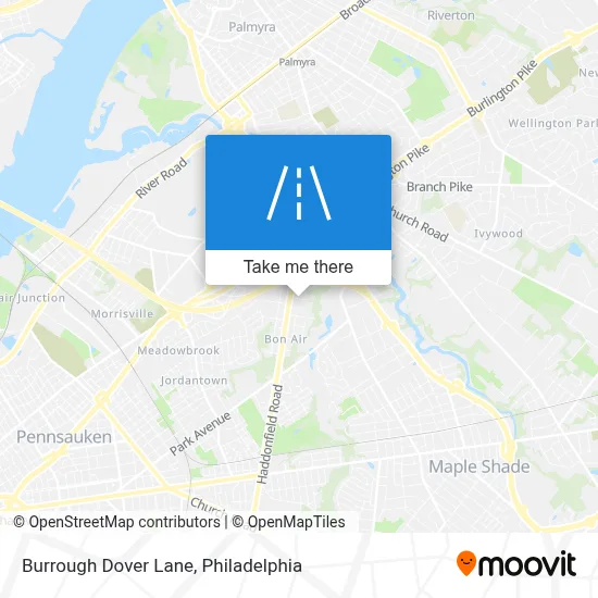 Burrough Dover Lane map