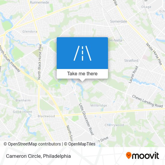 Mapa de Cameron Circle