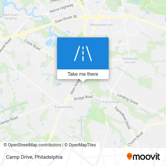 Camp Drive map
