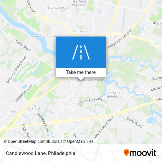 Candlewood Lane map
