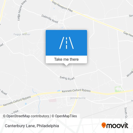 Canterbury Lane map