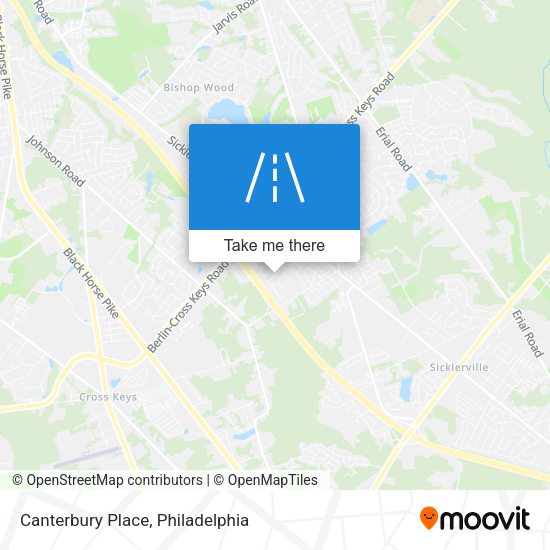 Canterbury Place map