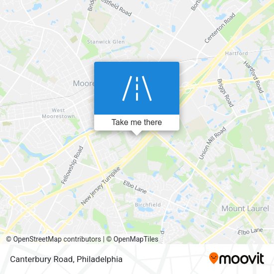 Mapa de Canterbury Road