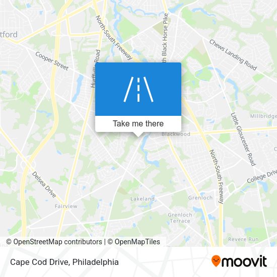 Cape Cod Drive map