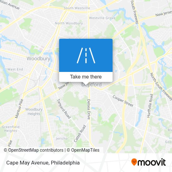 Mapa de Cape May Avenue