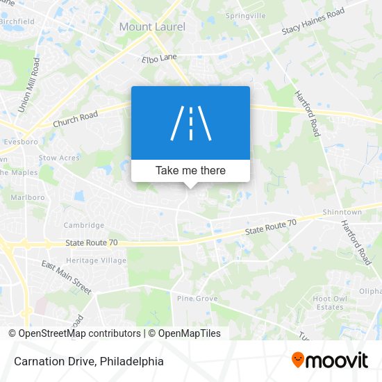 Carnation Drive map