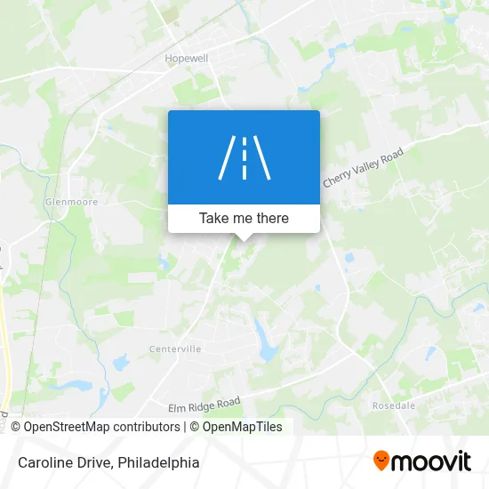 Caroline Drive map