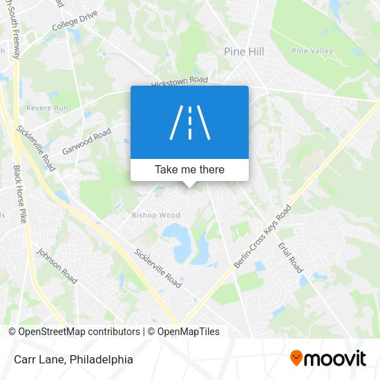 Mapa de Carr Lane