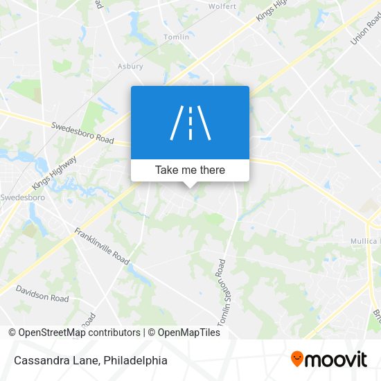 Mapa de Cassandra Lane