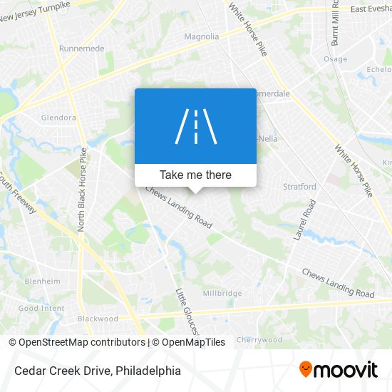 Mapa de Cedar Creek Drive